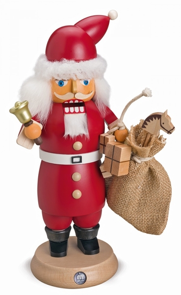 RauchKnacker® Weihnachtsmann m.Glocke u.Geschenkesack